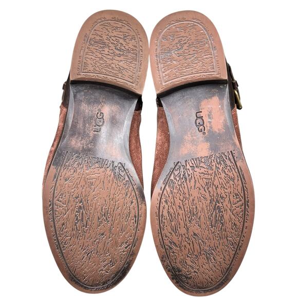 Ugg Women’s Deanna Brown Suede Strap Riding Boot Size US 6 - Picture 9 of 10